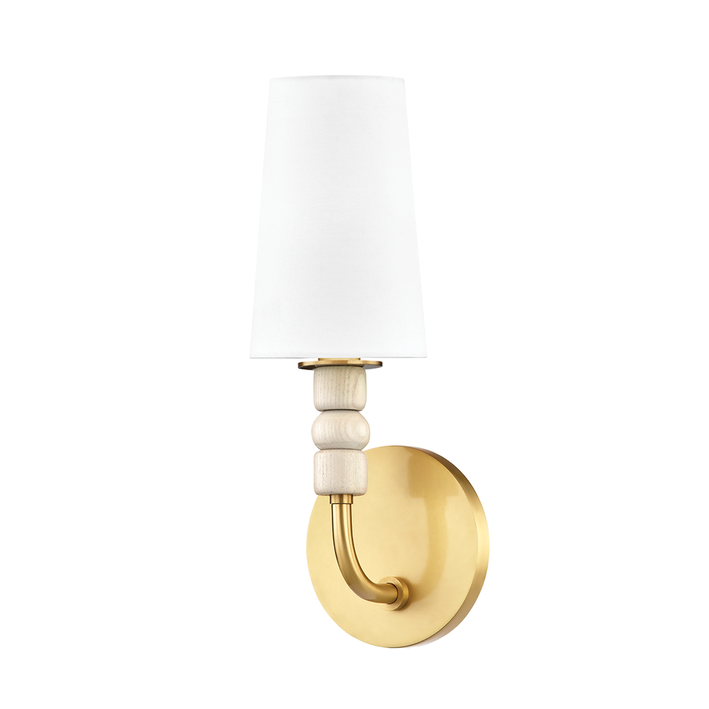 Casey 1 Light Wall Sconce-Mitzi-HVL-H523101-AGB-Outdoor Wall SconcesAged Brass-1-France and Son