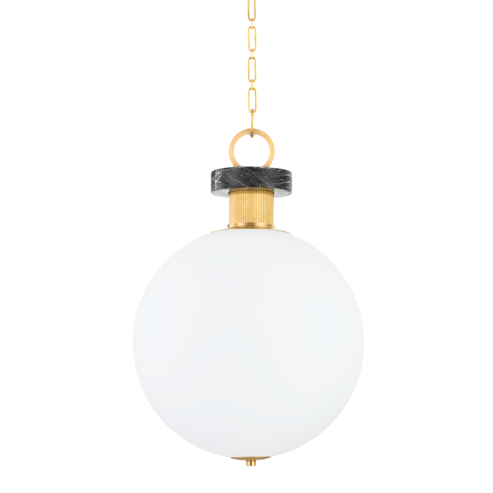 Haru 1 Light Large Pendant-Corbett Lighting-CORBETT-395-18-VB-PendantsVintage Brass-2-France and Son