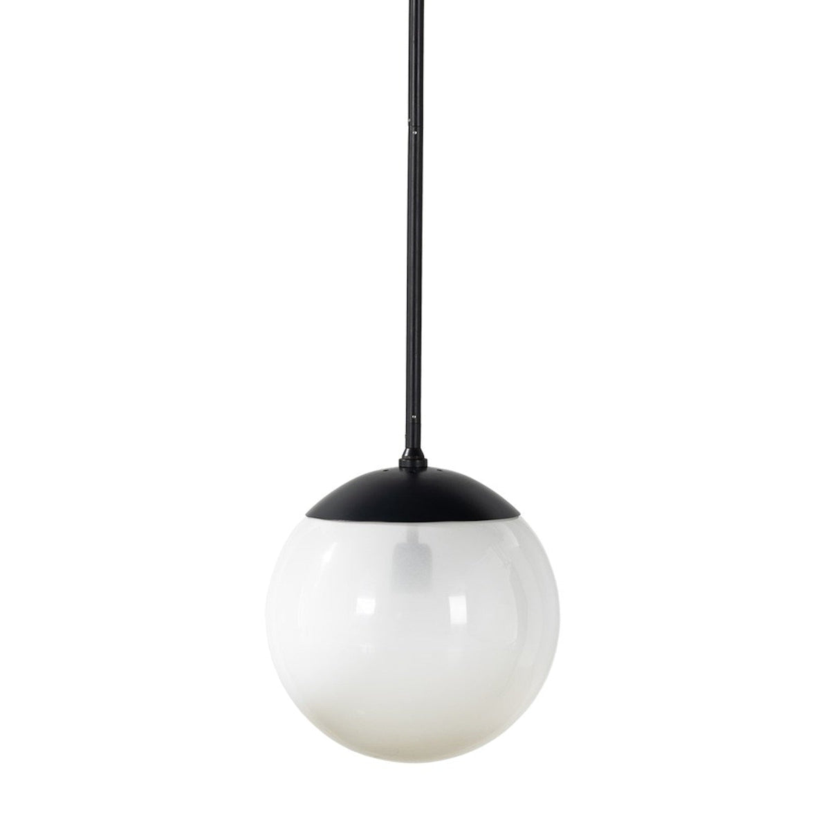Sutton Small Pendant - Black and Frosted Glass
