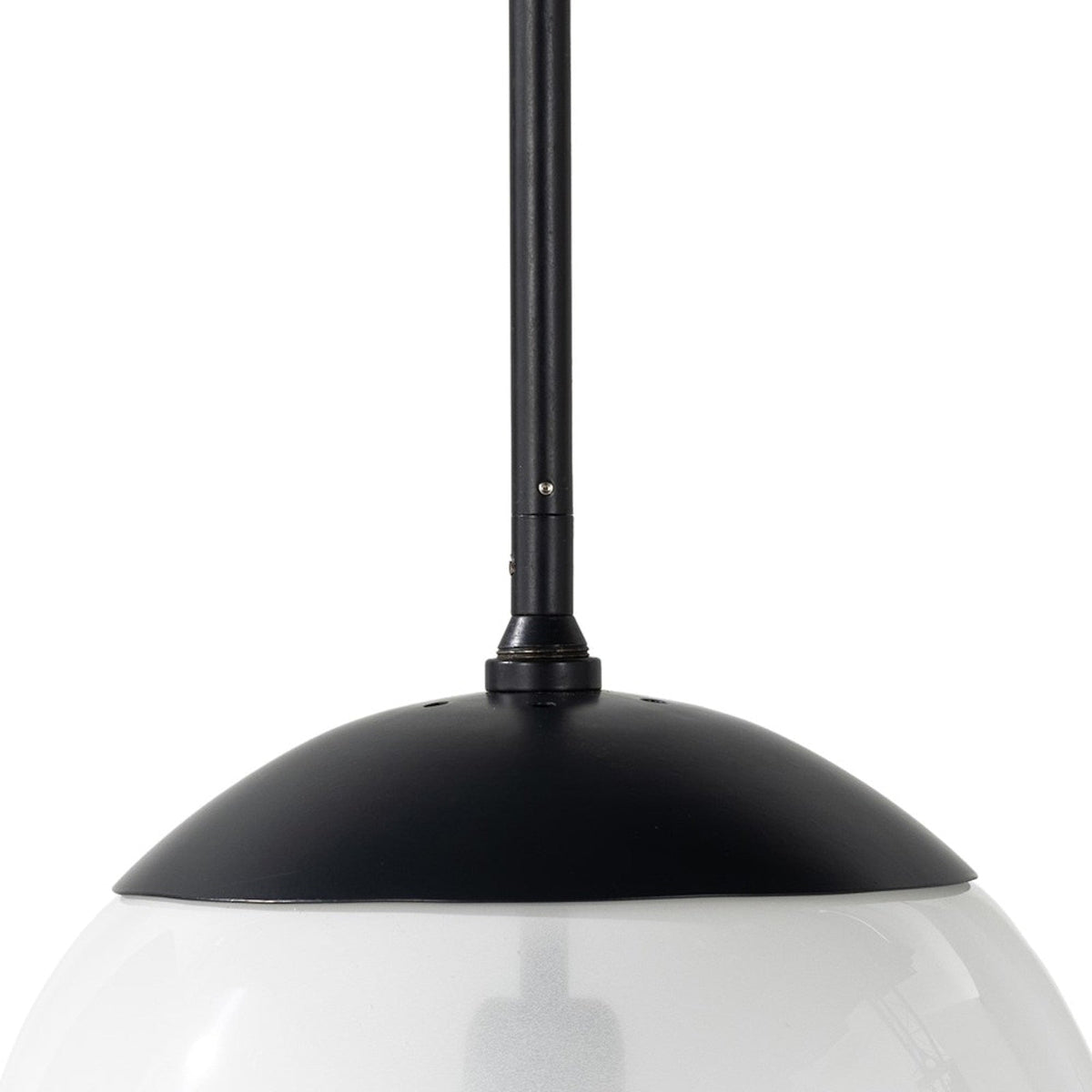 Sutton Small Pendant - Black and Frosted Glass