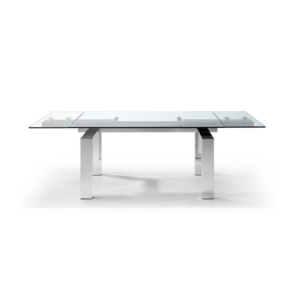 Cuatro Extendable Dining Table-Whiteline Modern Living-WHITELINE-DT1234-Outdoor Dining Tables-2-France and Son