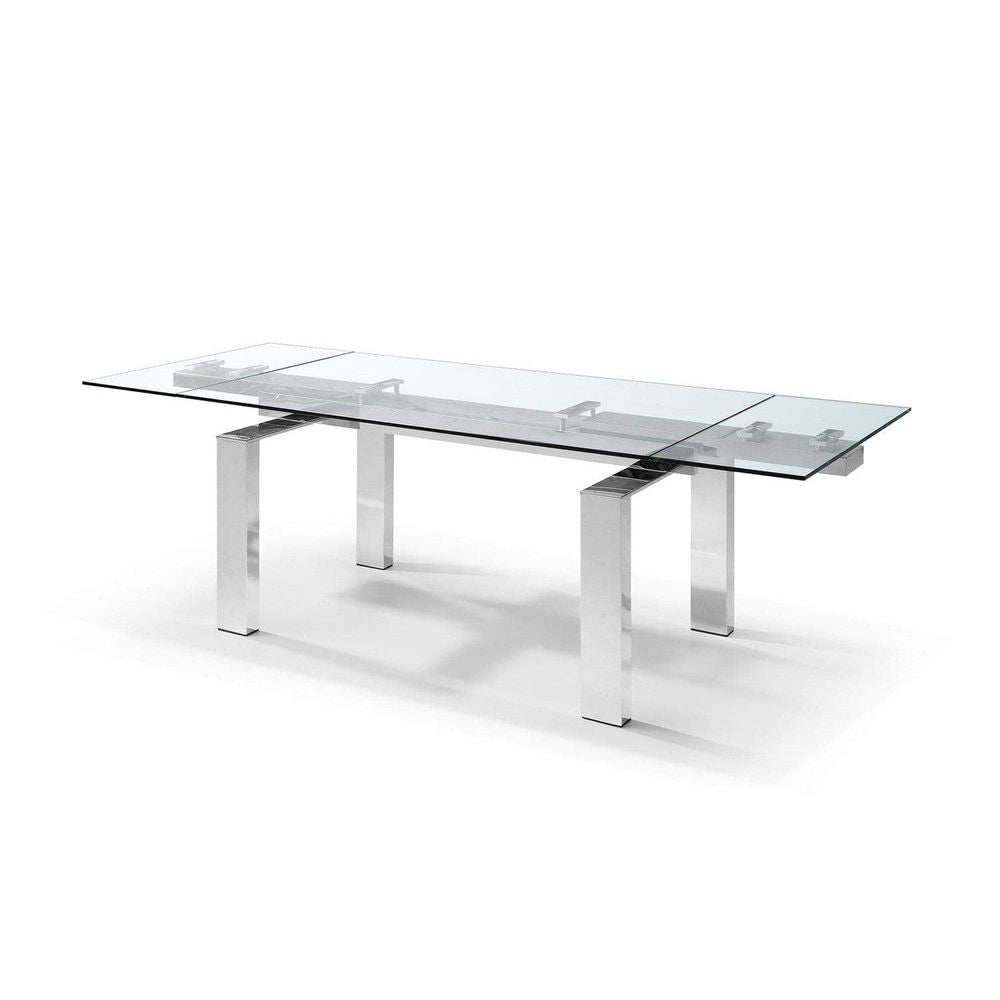 Cuatro Extendable Dining Table-Whiteline Modern Living-WHITELINE-DT1234-Outdoor Dining Tables-4-France and Son