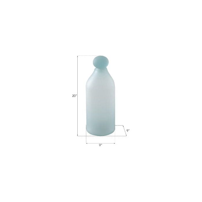 Frosted Glass Bottle, Small / Medium-Phillips Collection-PHIL-ID66325-Decorative ObjectsSmall-5-France and Son