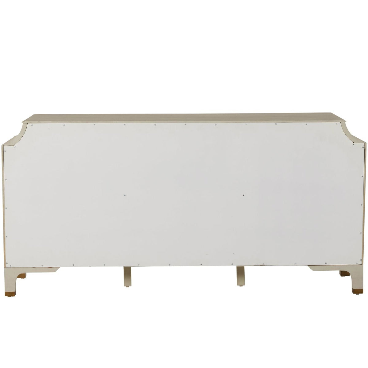 Alexandra Mahogany Dresser - 11 Drawers, Cerused White Light Gray