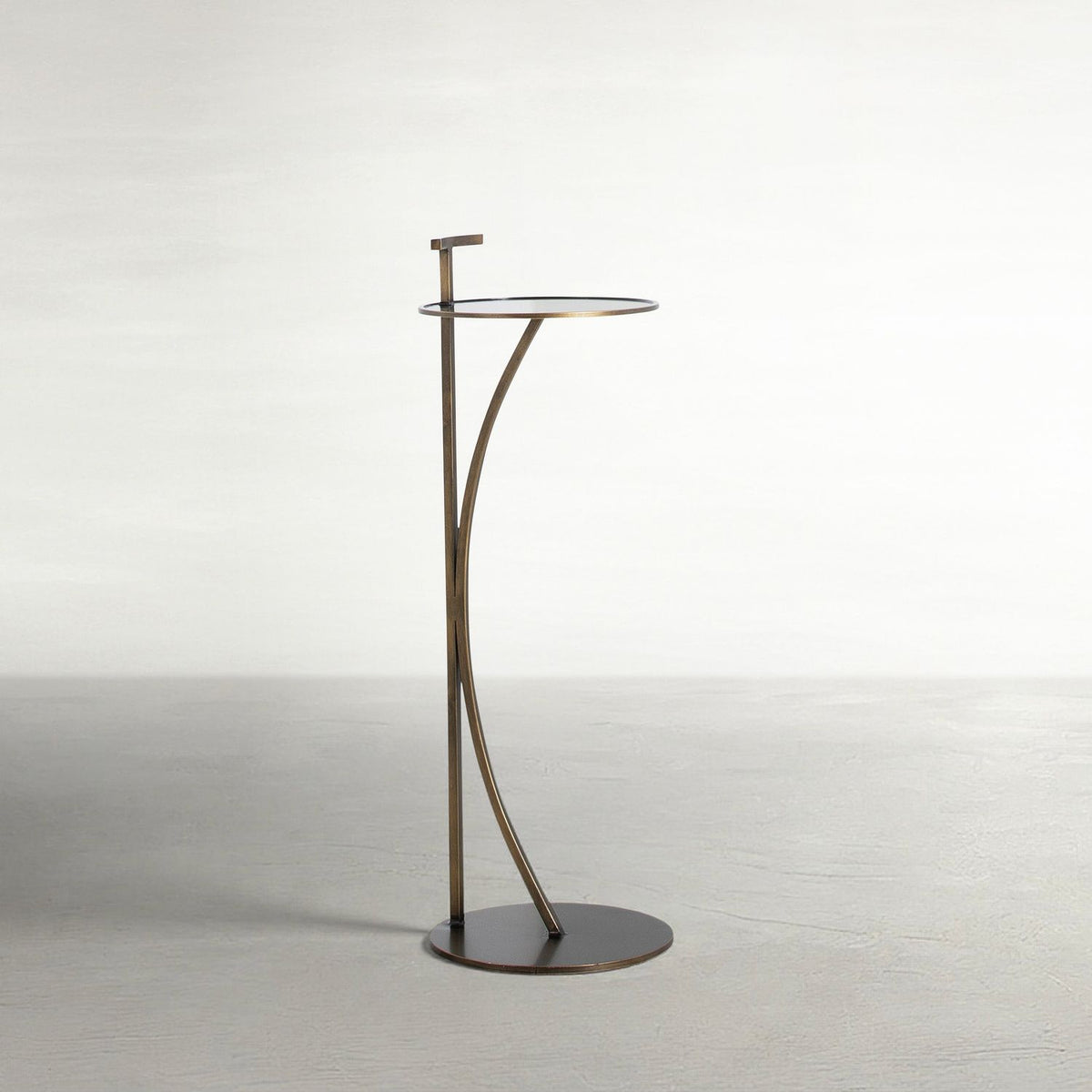 Amari Metal Round Pedestal Drink Table - 10 In. W X 28.5 In. H