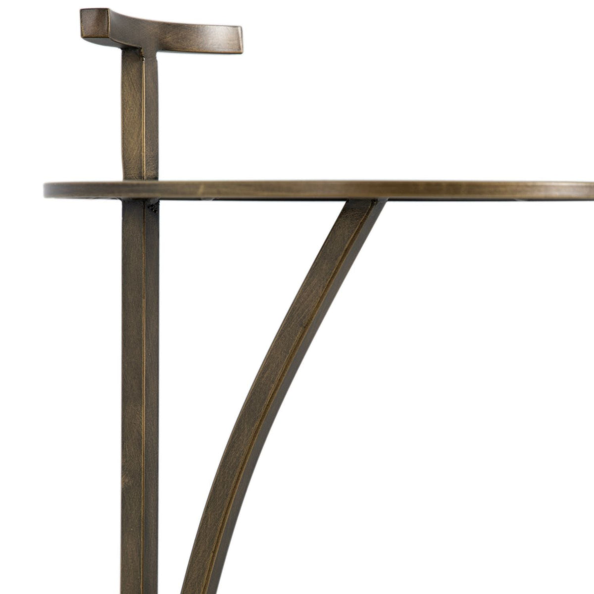 Amari Metal Round Pedestal Drink Table - 10 In. W X 28.5 In. H