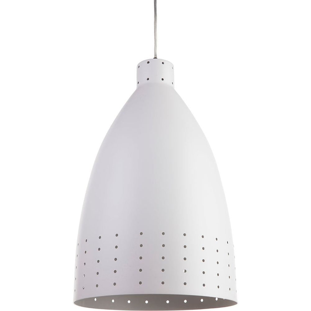 Retro Britt Dome Lamp-France & Son-LN1311WHT-Pendants-1-France and Son