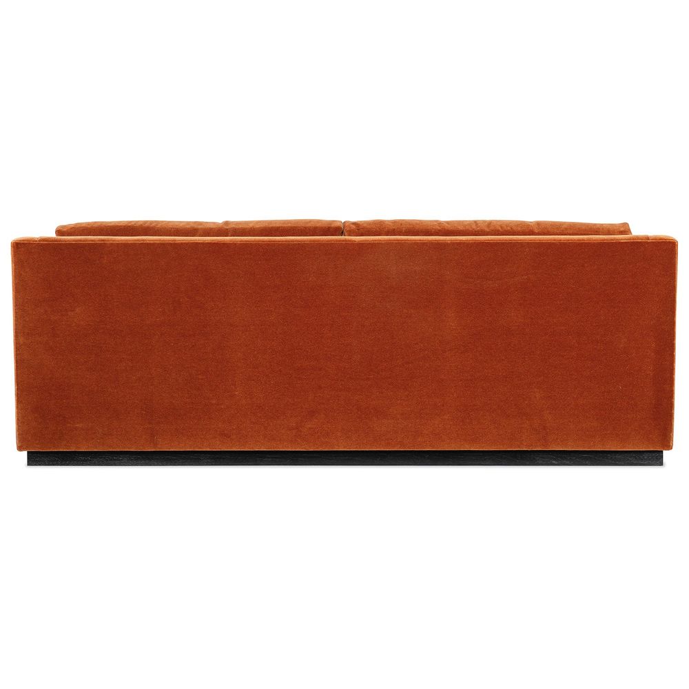 Sophia Slope Arm Mohair Sofa with Bench Seat - Cinnamon Mohair