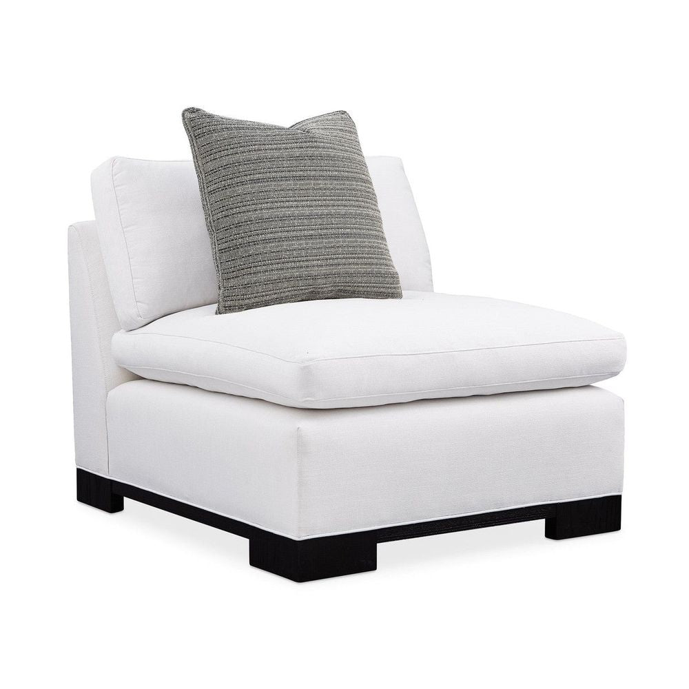 Sectionals: Parts Renew Armless Chair - Black