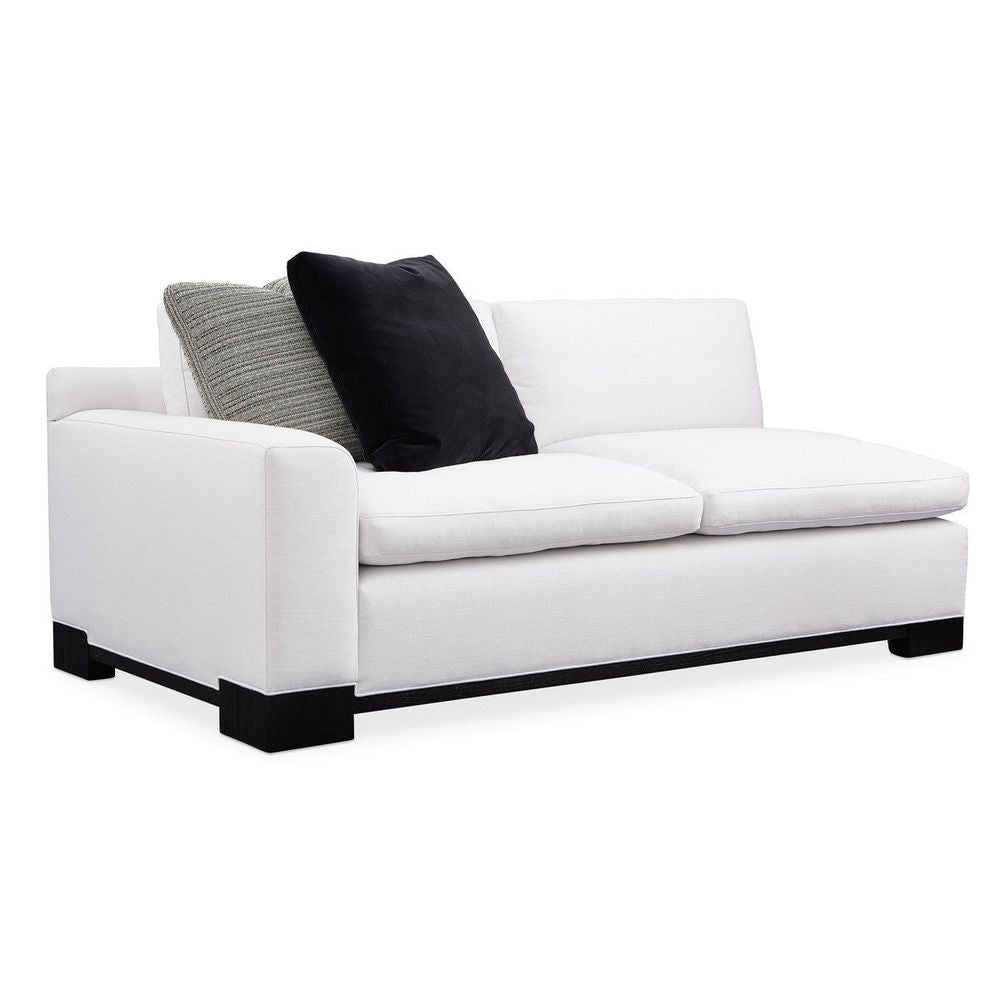 Sectionals: Parts Renew Left Arm Loveseat - Black