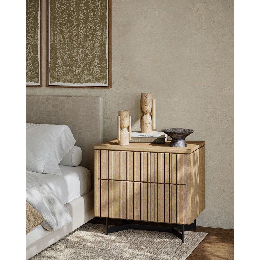 Nightstands Indeo Washed Oak Nightstand