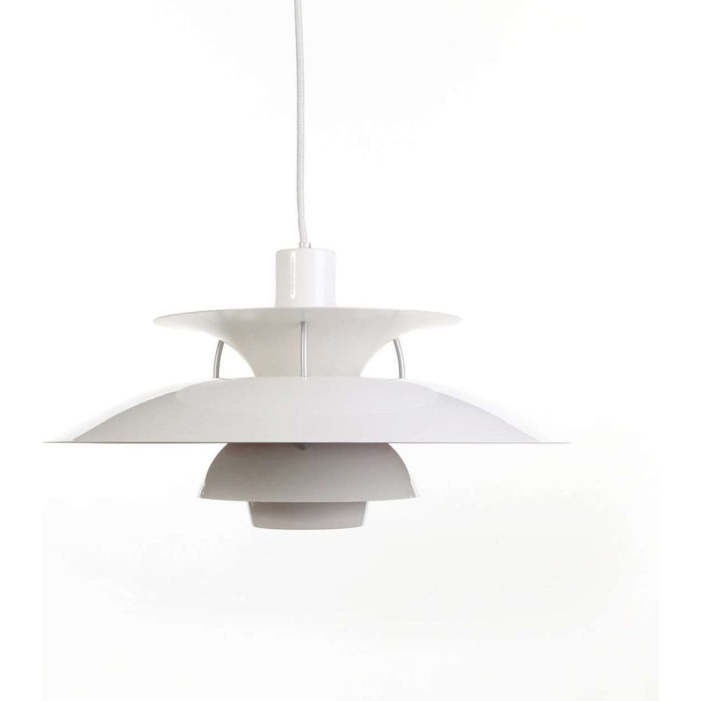 Henningsen 50 Pendant Lamp-France & Son-LBC010WHT-Pendants-1-France and Son