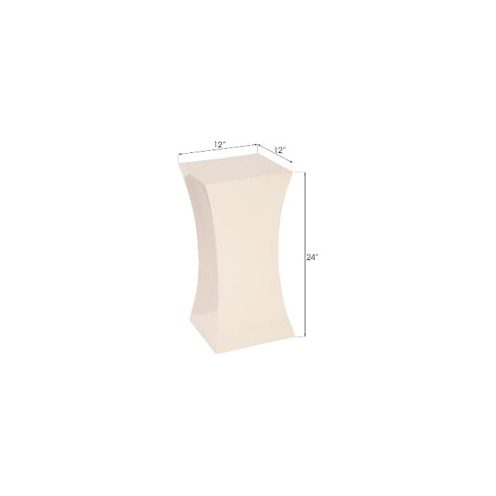 Paya Pedestal Gel Coat White-Phillips Collection-PHIL-PH80611-Decorative Objects-3-France and Son