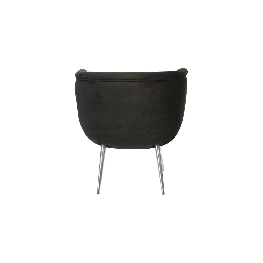 Nouveau Club Chair - Black - Stainless Steel Legs-Phillips Collection-PHIL-PH93141-Chair-4-France and Son