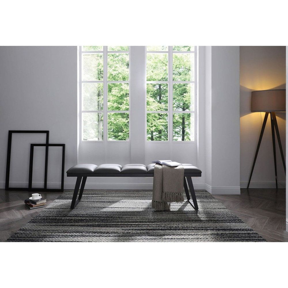 Ethan Bench-Whiteline Modern Living-WHITELINE-BN1477-DGRY-BenchesDark Gray-2-France and Son