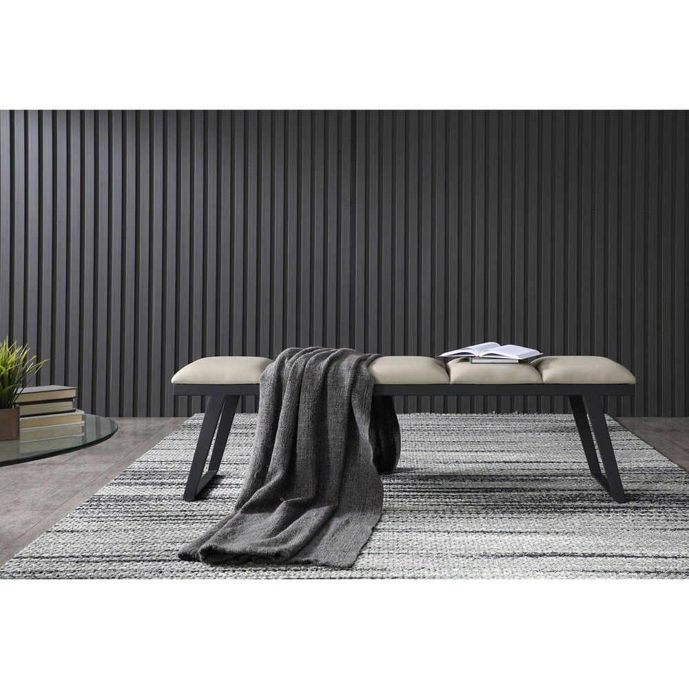 Ethan Bench-Whiteline Modern Living-WHITELINE-BN1477-DGRY-BenchesDark Gray-6-France and Son