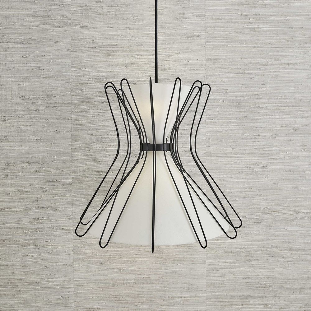 Chandeliers Magdalene 4 Lt Pendant - Black Grande