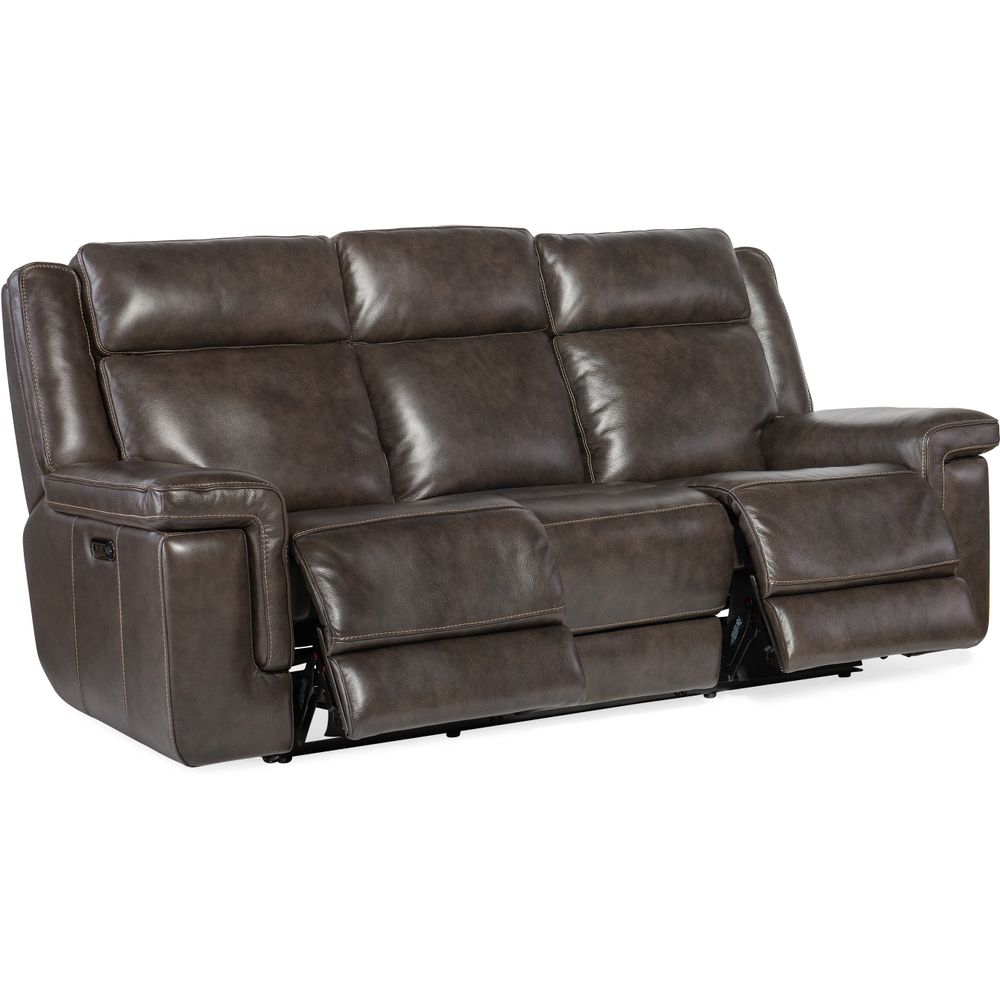 Sofas: Recliners Montel Lay Flat Power Sofa with Power Headrest & Lumbar