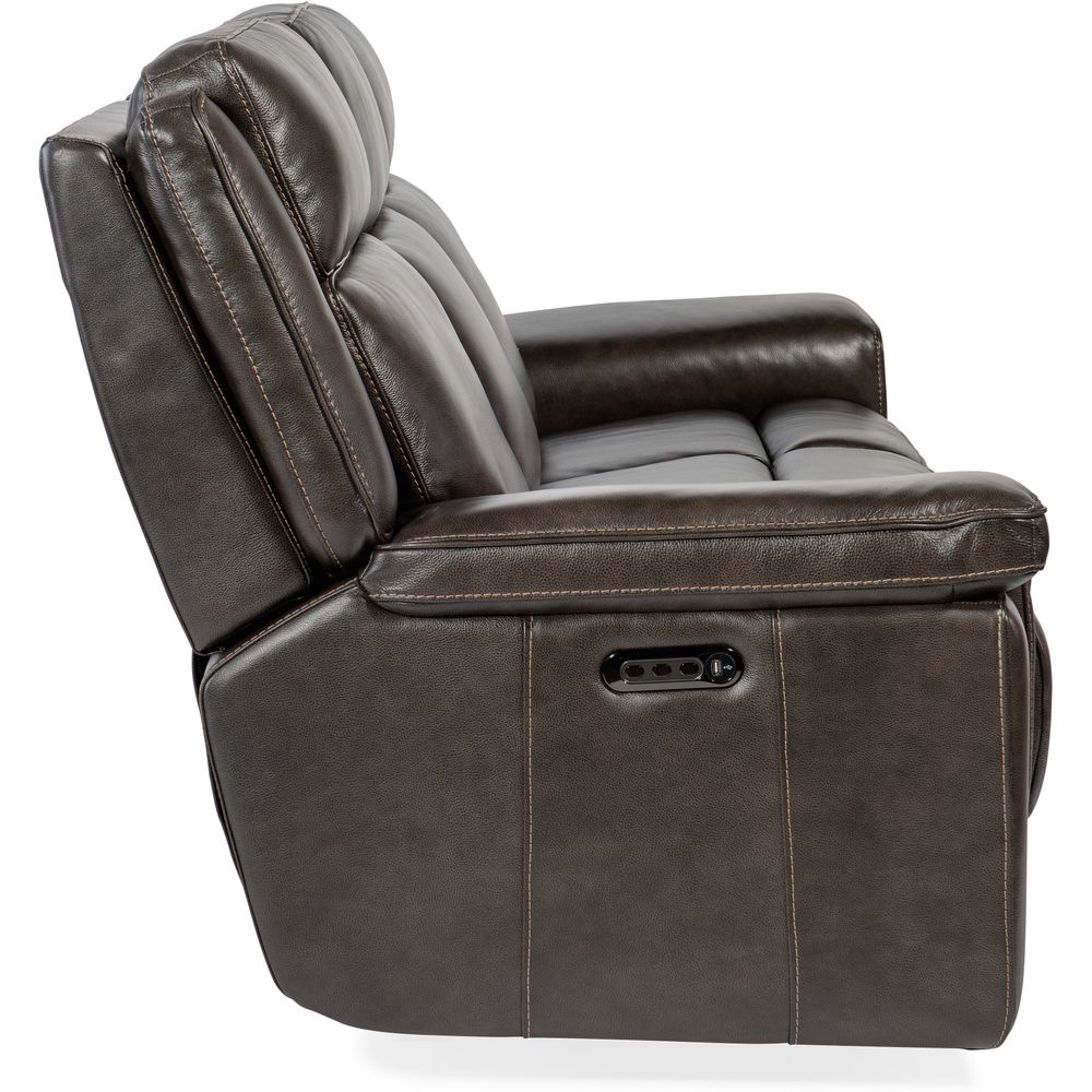 Sofas: Recliners Montel Lay Flat Power Sofa with Power Headrest & Lumbar