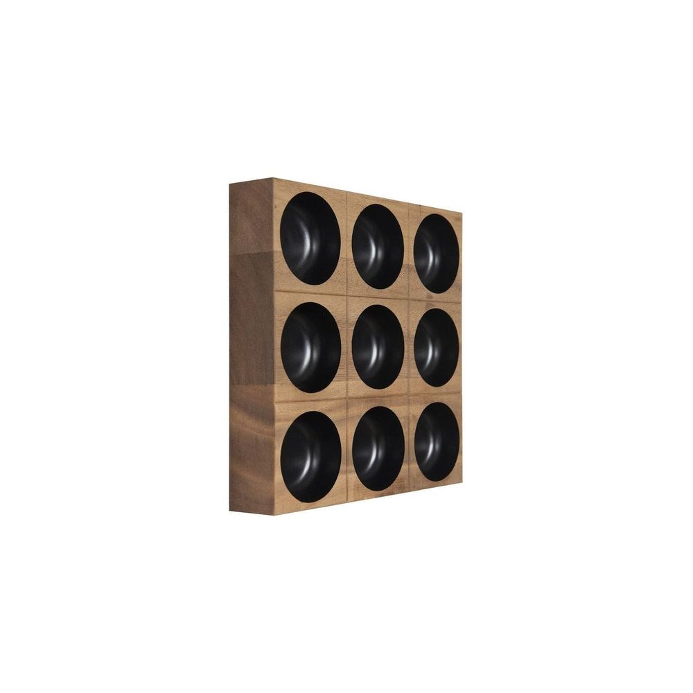 Puka Wall Tile 3x3 Black-Phillips Collection-PHIL-TH64928-Decor-2-France and Son