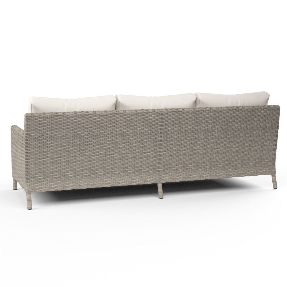 Outdoor Sofas and Sectionals Manhattan Sofa in Linen Canvas w/ Self Welt
