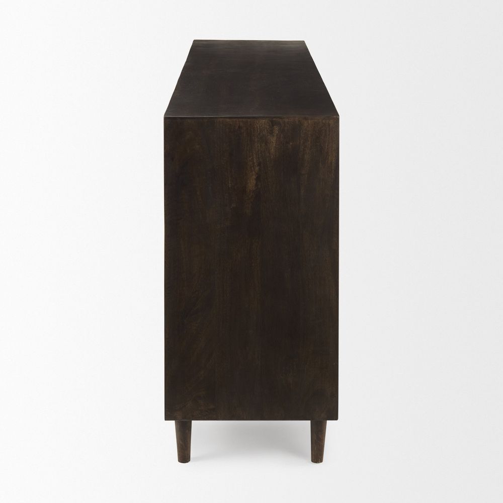 Sideboards & Credenzas Gerrick Dark Brown | 4-Door Sideboard