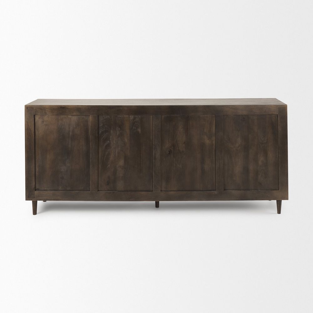 Sideboards & Credenzas Gerrick Dark Brown | 4-Door Sideboard