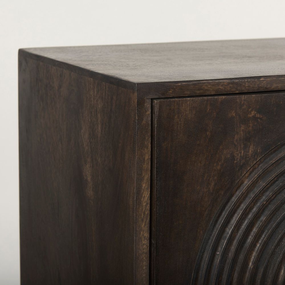 Gerrick Dark Brown | 4-Door Sideboard