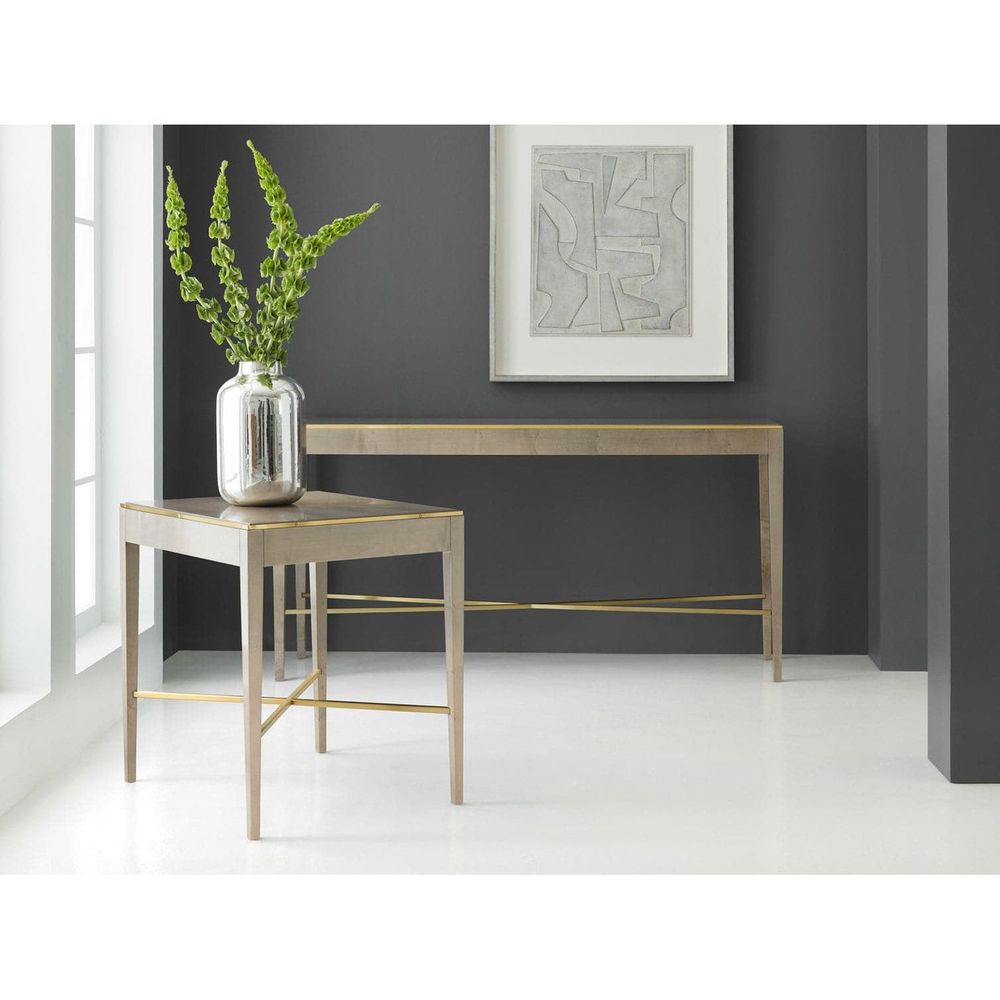 Side Tables Large Georgian End Table-Grey Sycamore