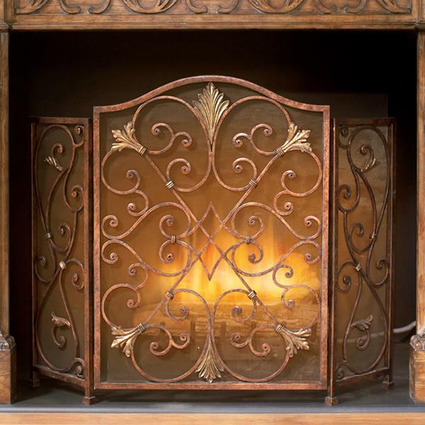 Rockefeller 3-Panel Fireplace Screen