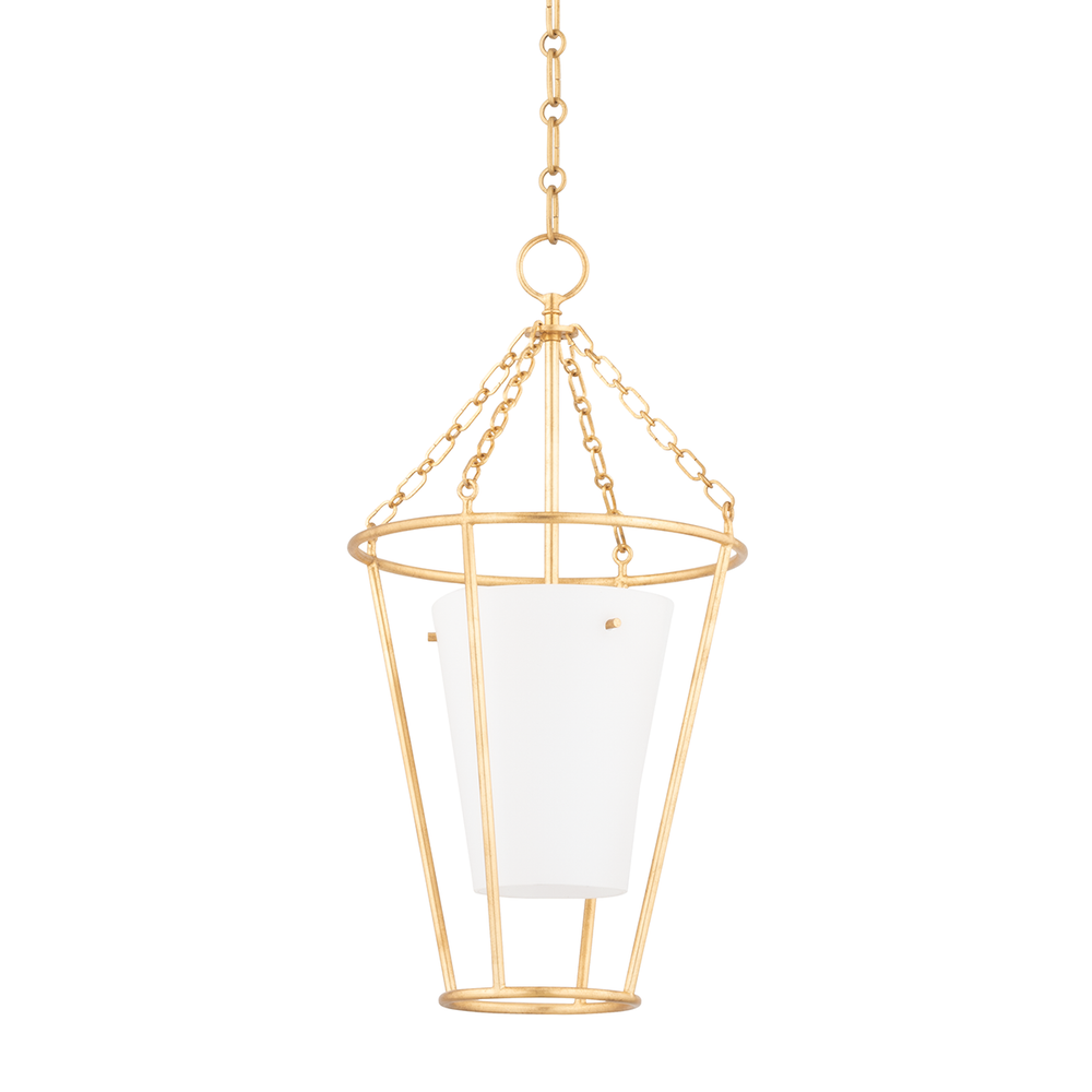 Worchester 1 Light Small Chandelier-Hudson Valley-HVL-MDS210-VGL-ChandeliersBrass-2-France and Son
