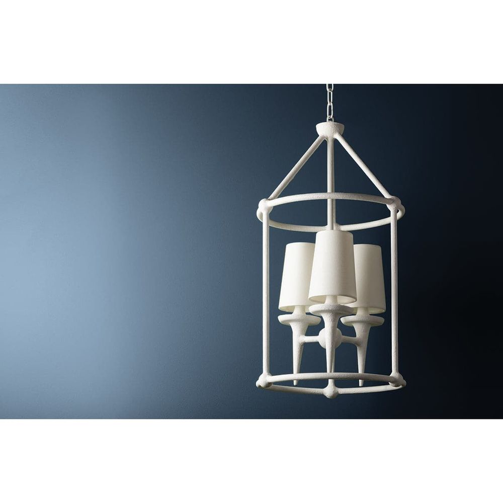 Torch 3 Light Chandelier-Hudson Valley-HVL-6617-GL-ChandeliersGold Leaf-4-France and Son