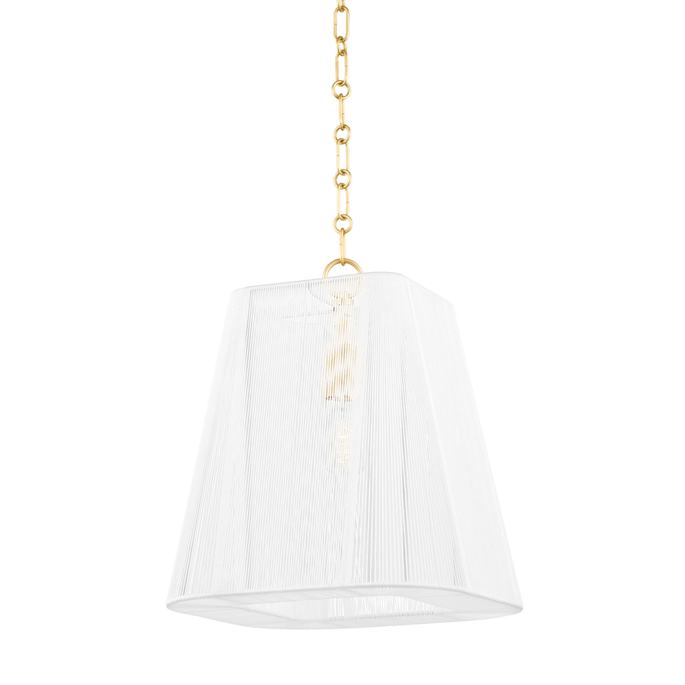 Verona Beach 1 Light Small Pendant-Hudson Valley-HVL-7614-AGB-PendantsAged Brass-1-France and Son