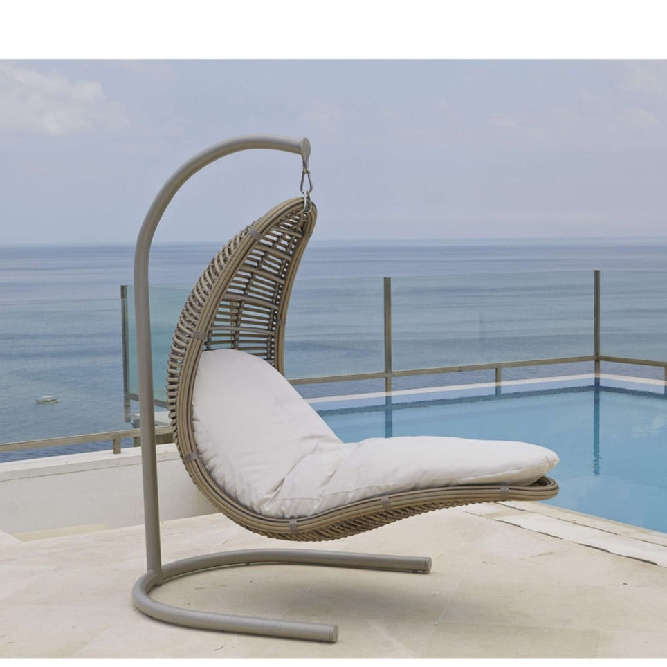 Drone Hanging Chair by Skyline-Skyline Design-SKYLINE-2987-Set-Outdoor Lounge Chairs-1-France and Son