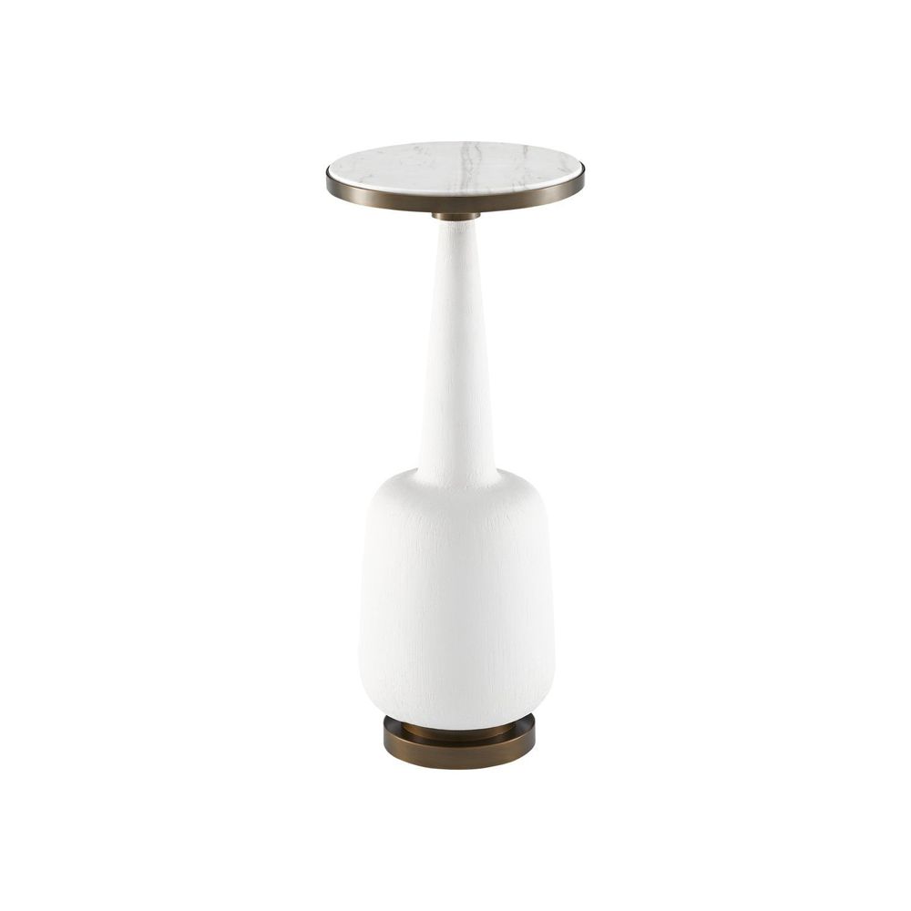 Side Tables Greta White Drinks Table