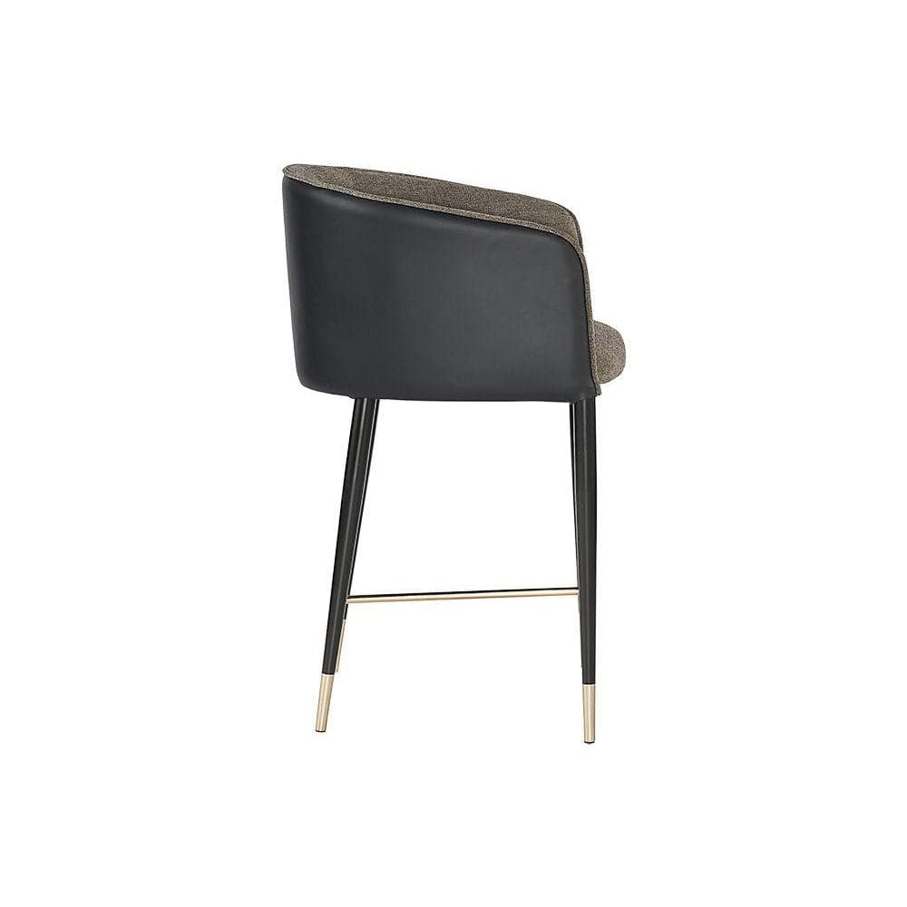 Asher Counter Stool-Sunpan-SUNPAN-105072-Bar StoolsSparrow Grey / Napa Black-5-France and Son