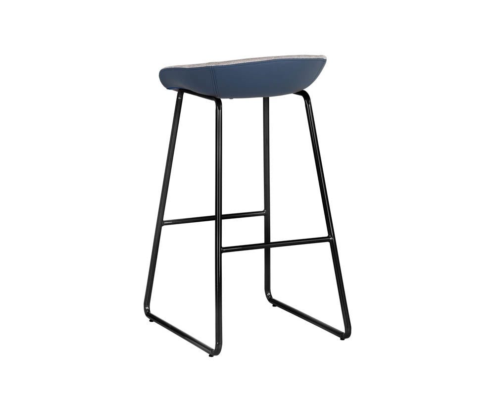 Skylar Barstool - Polo Club Stone / Dillon Thunder-Sunpan-SUNPAN-105893-Bar Stools-2-France and Son