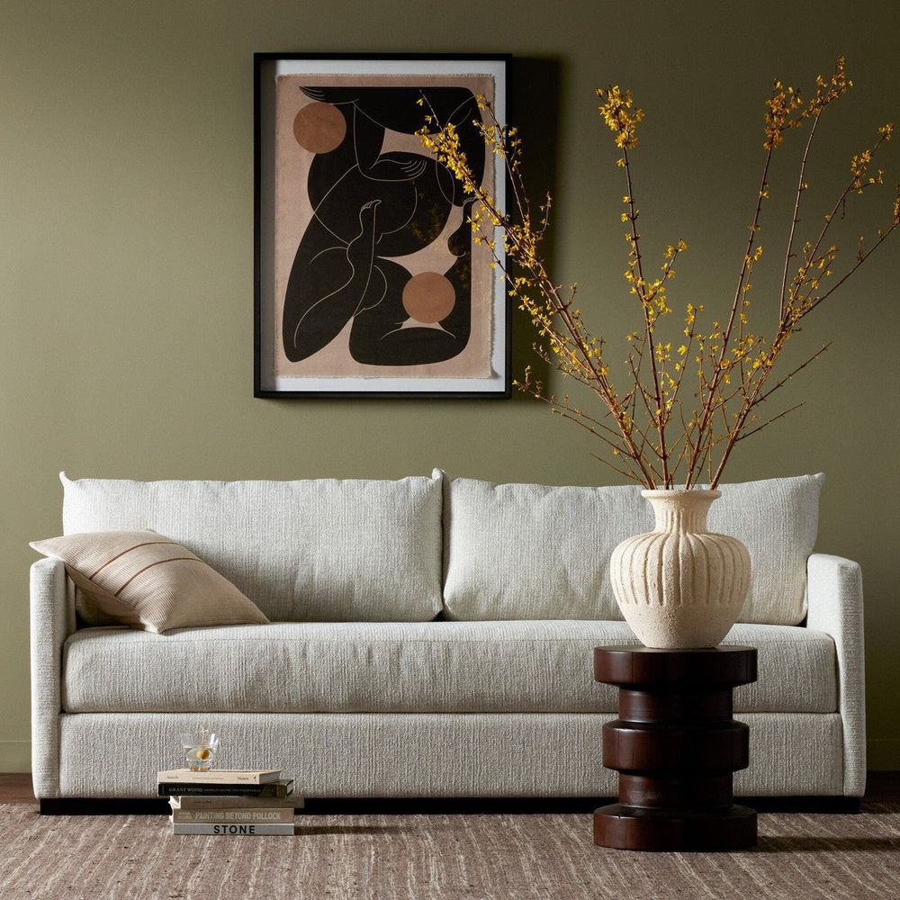Sofas:Sleepers Wickham Queen Sleeper Sofa Bed - Alameda Snow [$500 Gift Card w/ Purchase!]