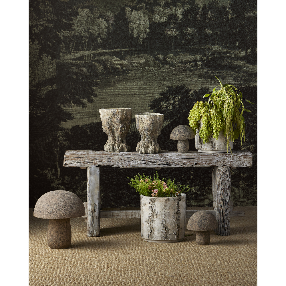 Outdoor Planters Faux Birch Small Planter