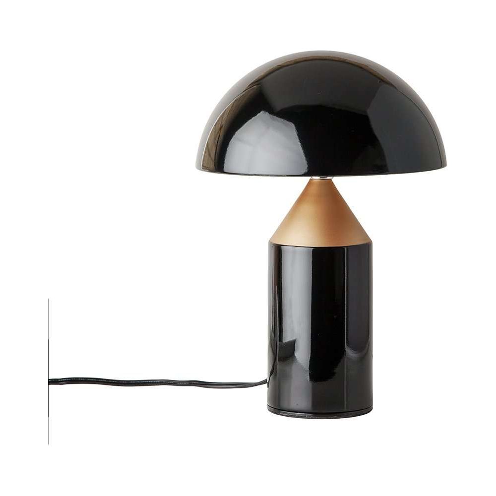 Mid Century Mushroom Table Lamp - Black and Copper-France & Son-LN3037BLKS-Table LampsClassico-1-France and Son