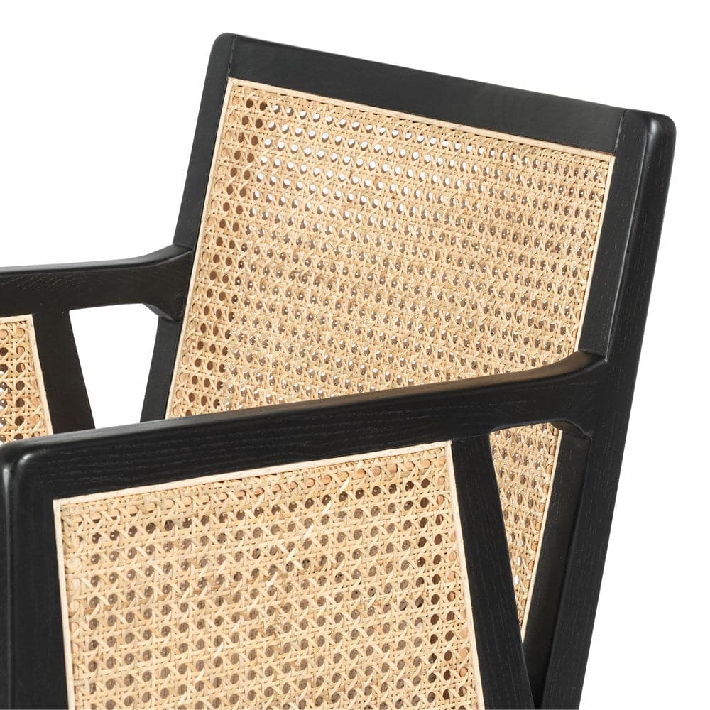 Antonia Bar Stool - Ebony with Savile Flax - Open Box