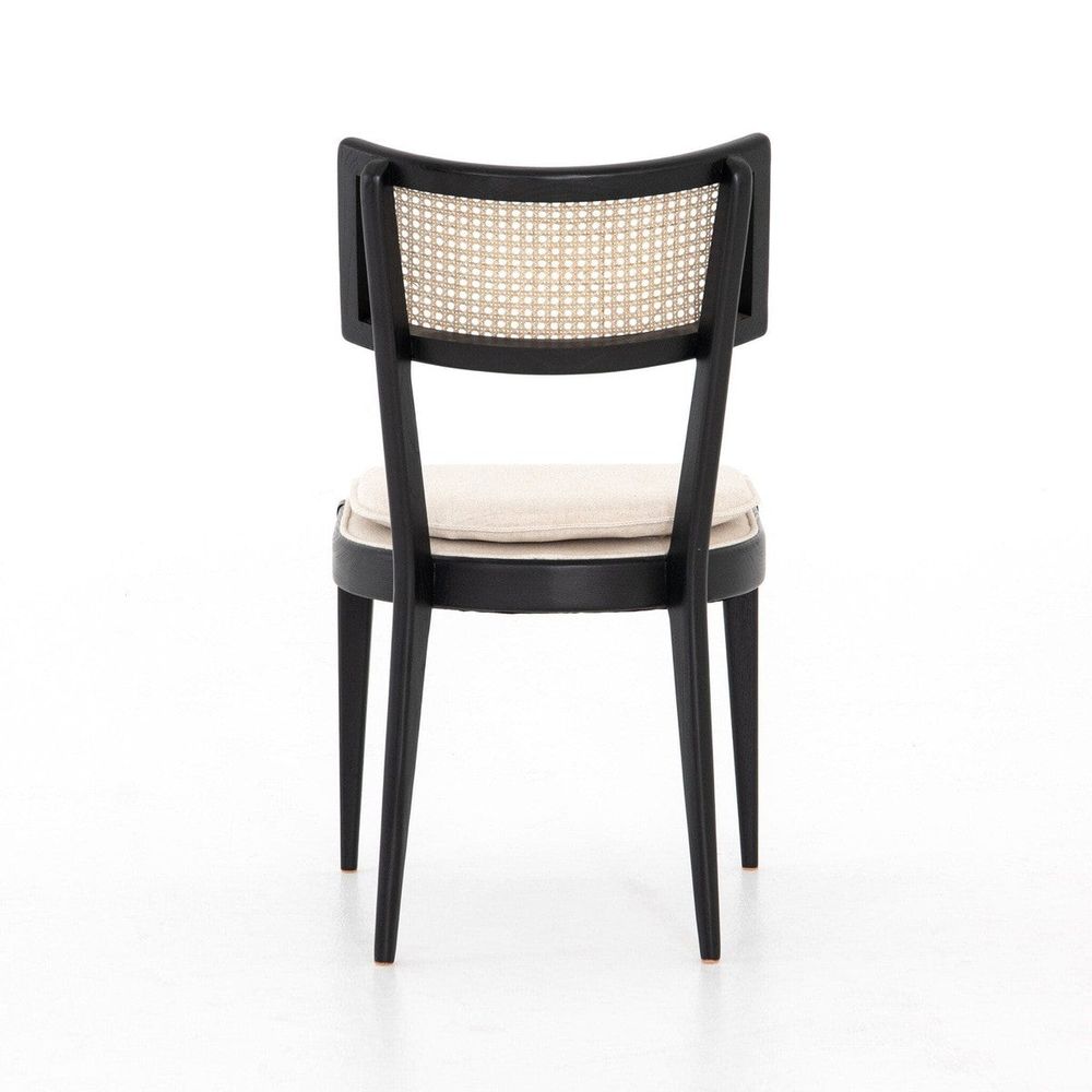 Britt Dining Chair - Black with Savile Flax - Open Box