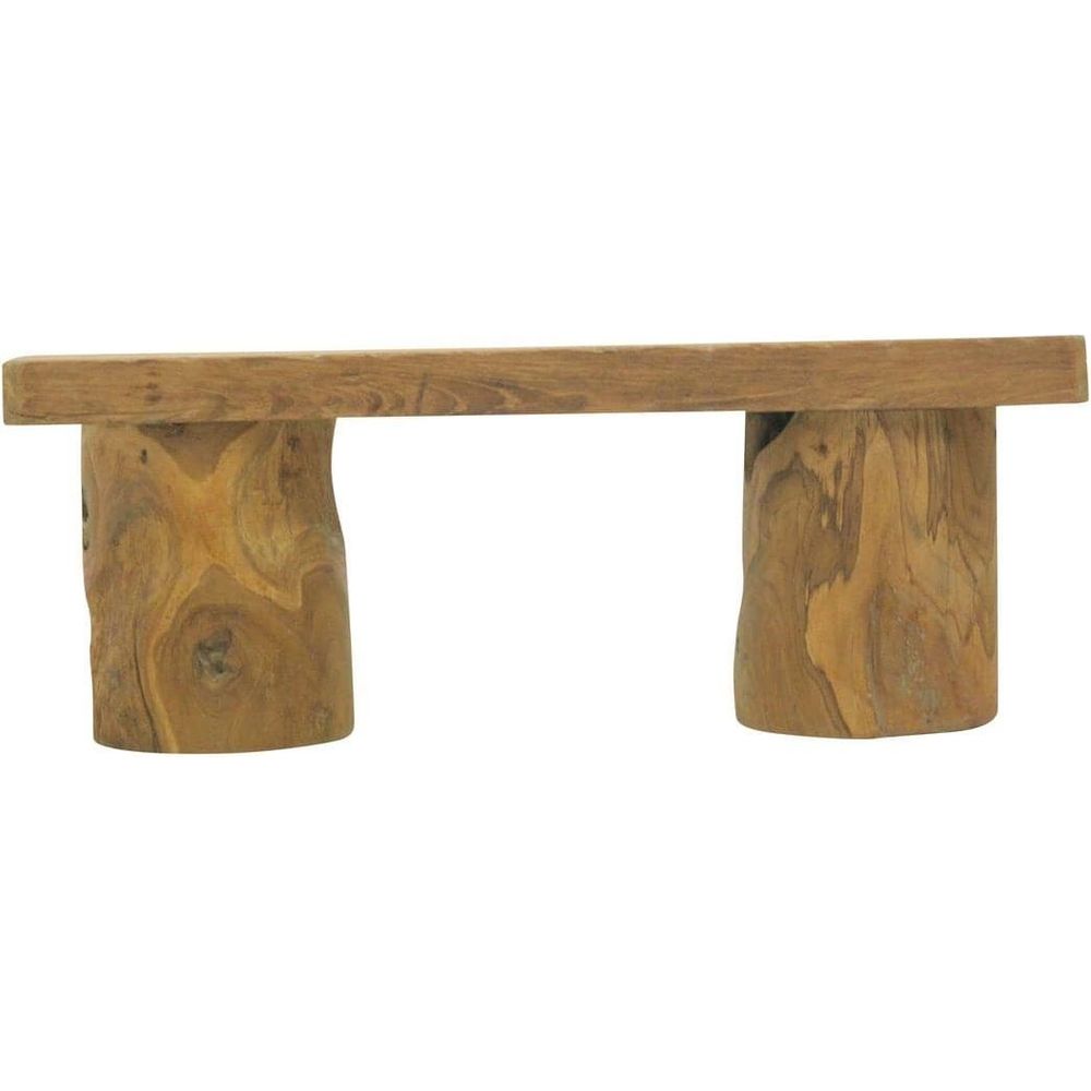 Solid Reclaimed Teak Bench-France & Son-FL1204NTRL-Benches48"-1-France and Son