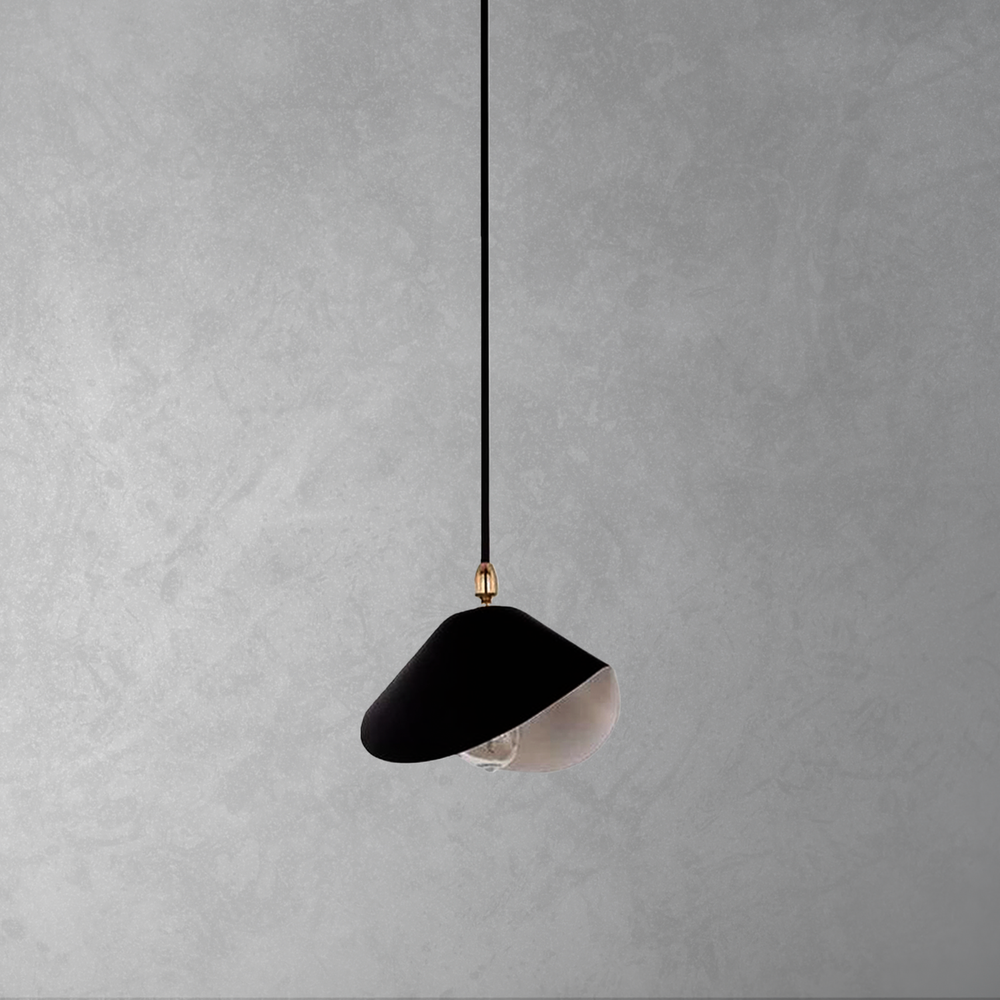 Serge Library Pendant Lamp - Black-France & Son-LBC060BLK-Pendants-1-France and Son