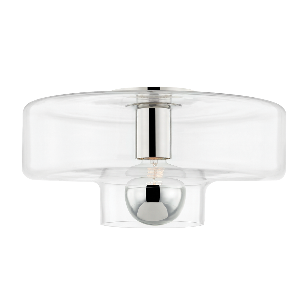 Iona 1 Light Flush Mount-Mitzi-HVL-H524501-PN-Flush MountsPolished Nickel-2-France and Son