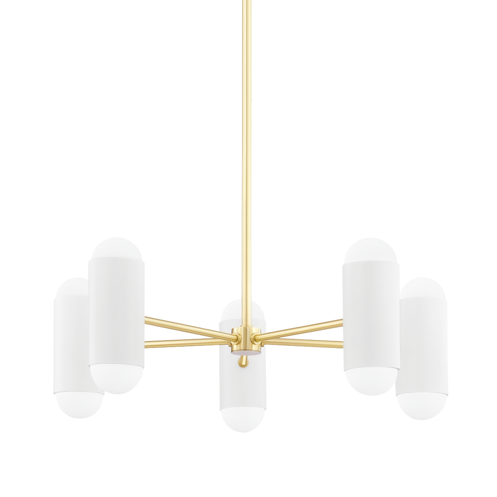Kira 10 Light Chandelier-Mitzi-HVL-H484810-AGB/SWH-ChandeliersAged Brass-1-France and Son