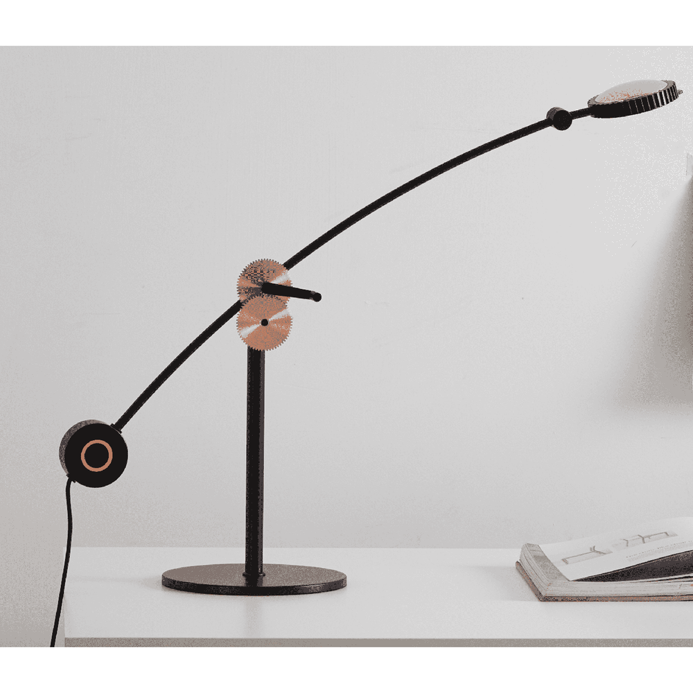 Planet Table Lamp - Matt Black + Copper-Seed Design-SEED-SLD-100DRTE-CPR-Table Lamps-2-France and Son