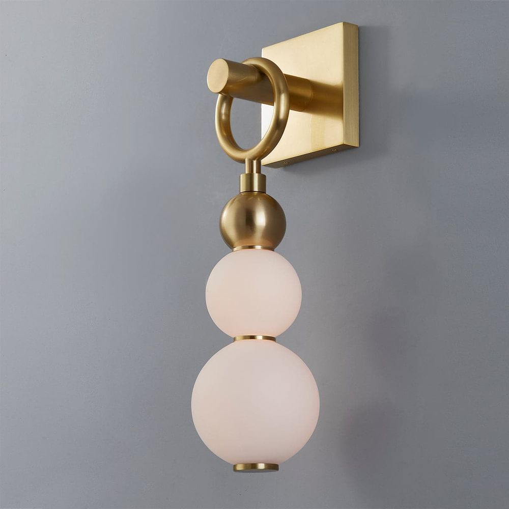 Perrin 1 Light Pendant-Hudson Valley-HVL-PI1890701-AGB-PendantsAged Brass-2-France and Son