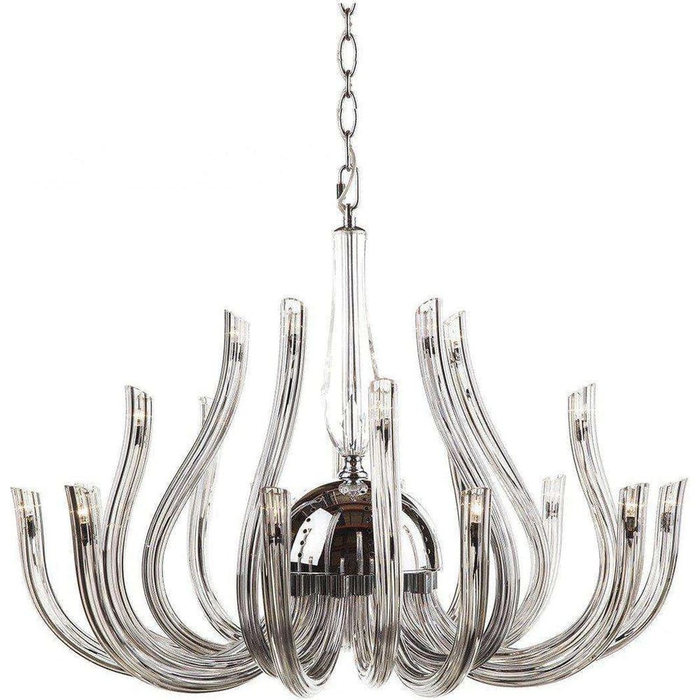 Modern Nevin Pendant - 20 Arm Silver Chandelier