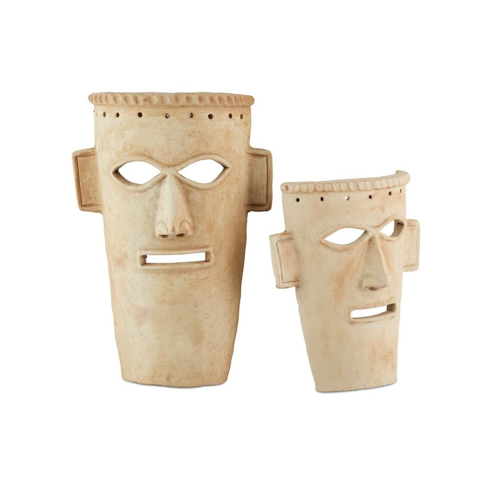 Decorative Objects Etu Washed Mask Set of 2